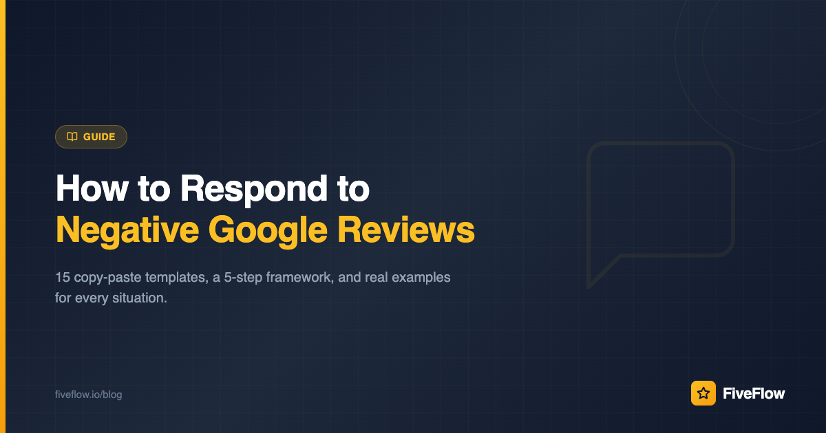 How to Respond to Negative Google Reviews (With Templates)