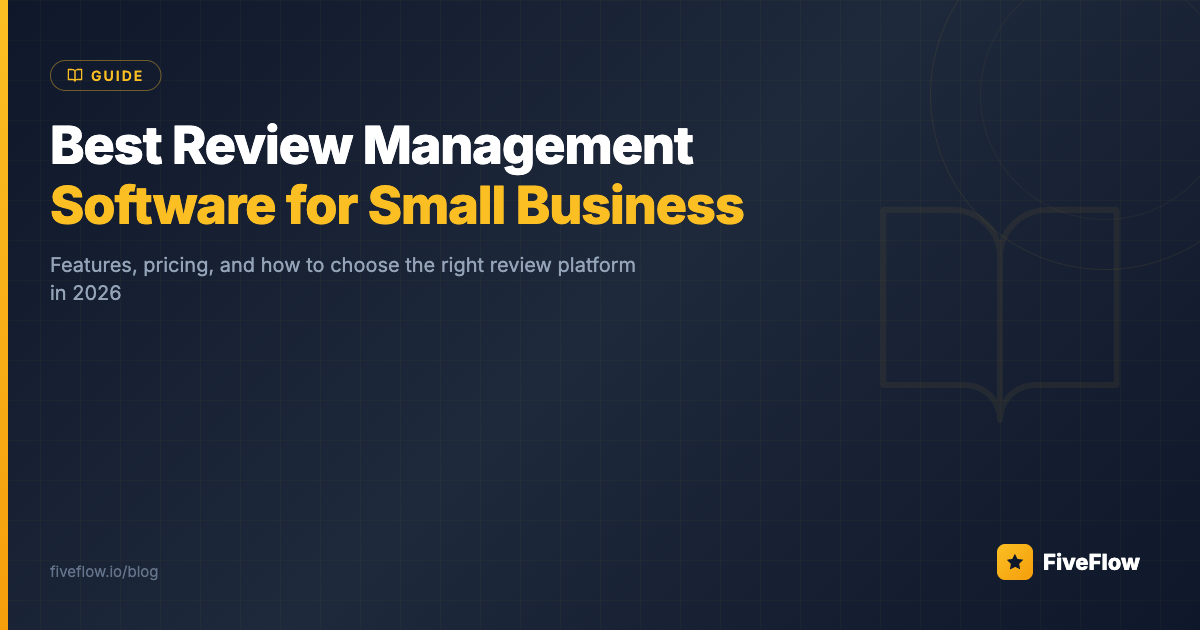 Best Review Management Software for Small Business (2026)